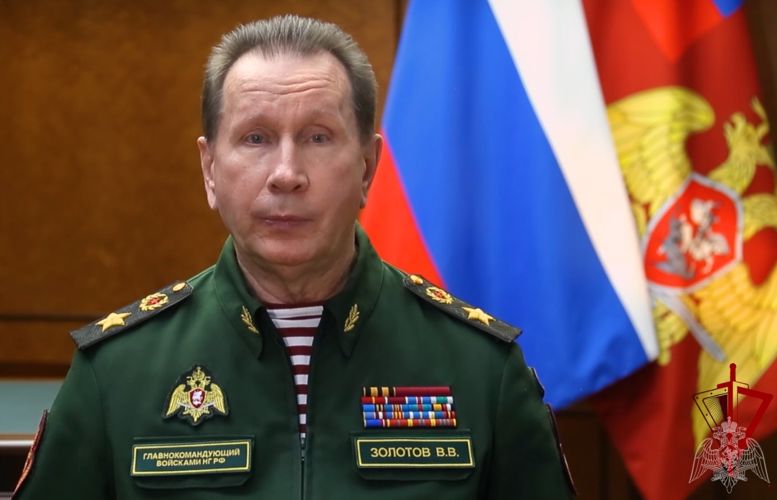 Поздравление директора Росгвардии генерала армии Виктора Золотова с Днем войск национальной гвардии Российской Федерации (видео)