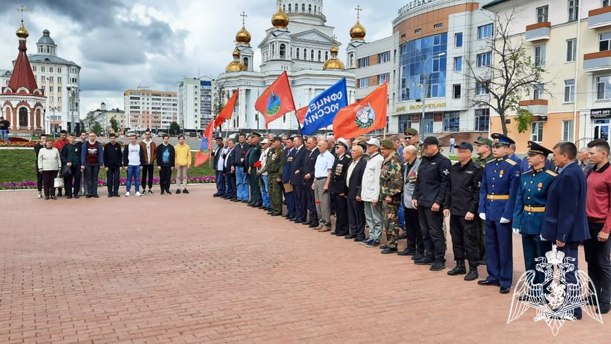В Мордовии росгвардейцы приняли участие в церемонии, посвященной Дню ветеранов боевых действий