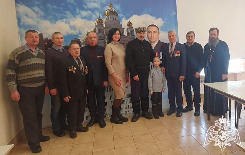 Ветеран Росгвардии принял участие в патриотическом мероприятии «Удаль молодецкая»