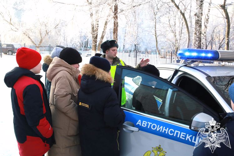 В Мордовии автоинспектор Росгвардии провел встречу с подшефным   кадетским классом