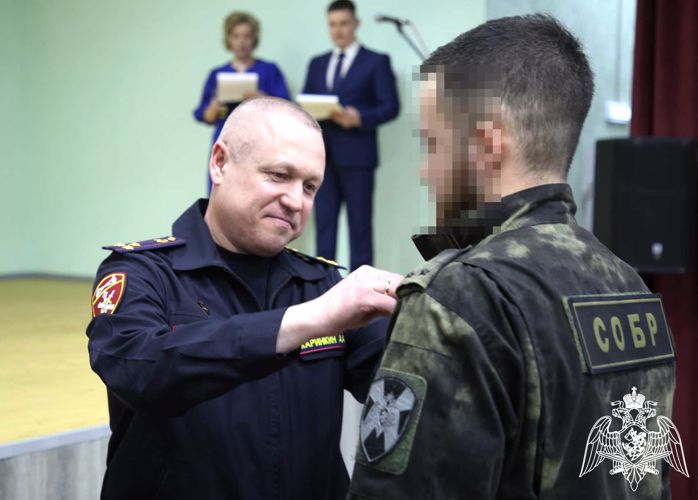 Сотрудников мордовского спецназа Росгвардии поздравили с юбилеем 
