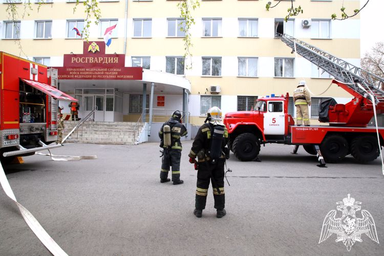 В Мордовии прошли совместные учения Росгвардии и МЧС