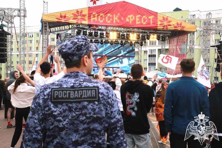 В Мордовии при участии Росгвардии обеспечена безопасность закрытия VI Всероссийского фестиваля студенческого спорта