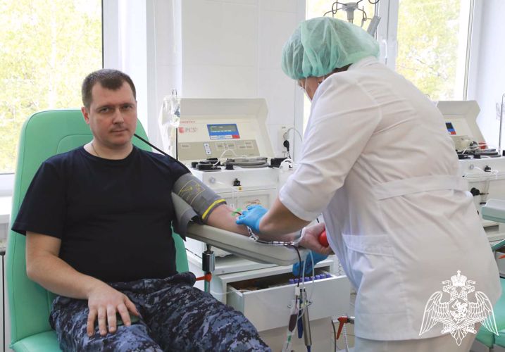 Росгвардейцы пополнили банк крови медучреждений Мордовии