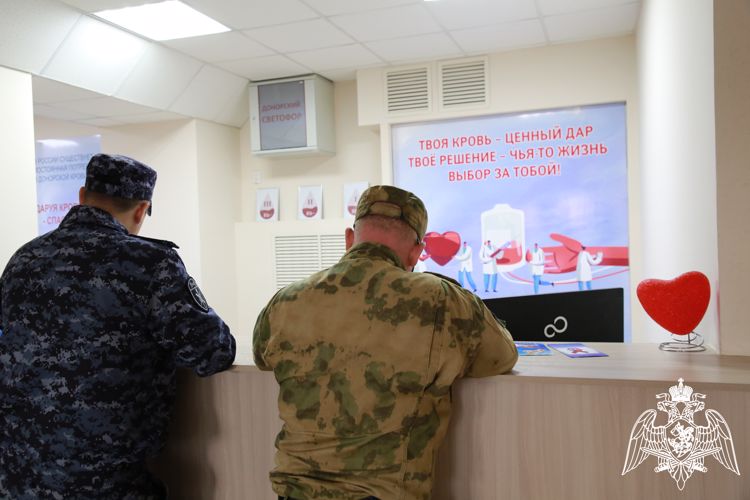 Росгвардейцы пополнили банк крови медучреждений Мордовии