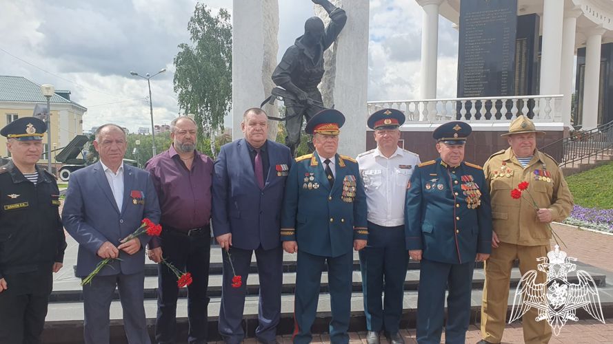 В Мордовии росгвардейцы приняли участие в церемонии, посвященной Дню ветеранов боевых действий
