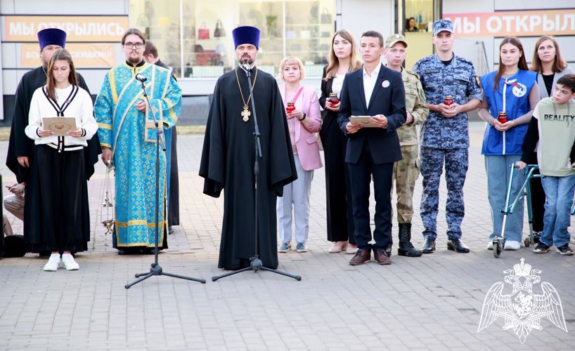 В Мордовии росгвардейцы приняли участие в памятной акции «Сердце Беслана» 