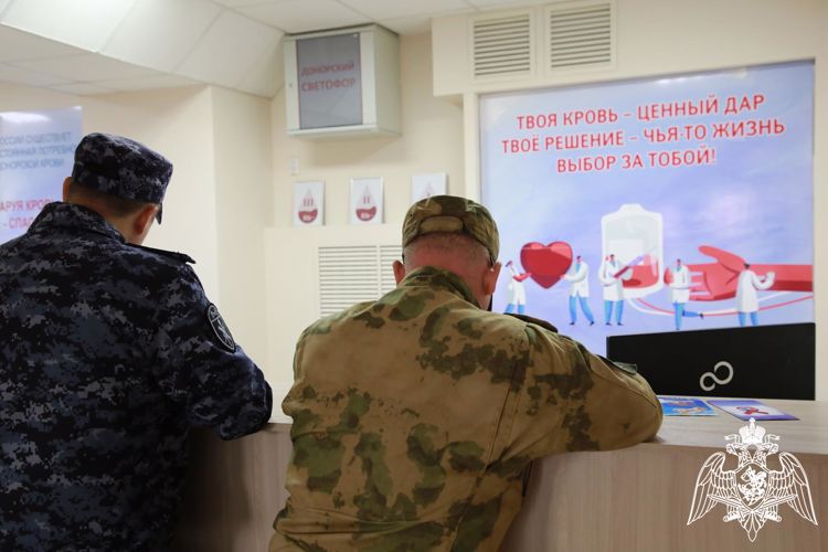 В Мордовии росгвардейцы приняли участие в донорской акции