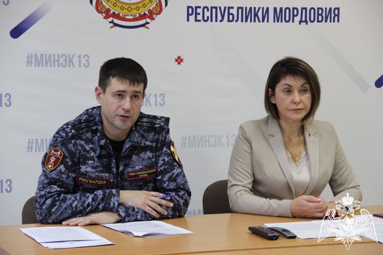 В Мордовии офицер Росгвардии принял участие в заседании по вопросам антитеррористической защищенности