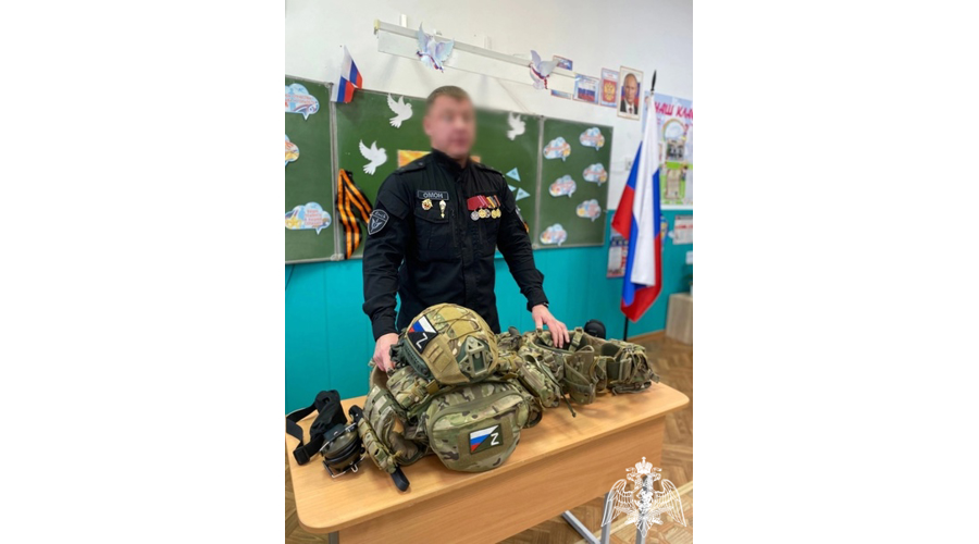 В Рузаевке прошел урок мужества с сотрудником ОМОН «Аркуда» Росгвардии