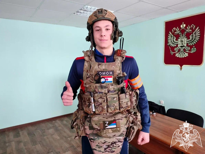 В Мордовии футбольные таланты побывали в гостях на базе ОМОН «Аркуда» Росгвардии 
