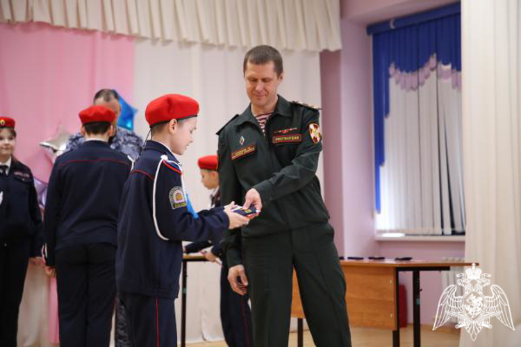 В Мордовии кадеты класса Росгвардии произнесли клятву на верность Родине