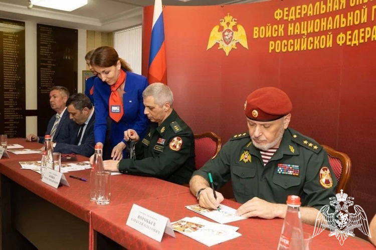 В преддверии 100-летия дивизии имени Ф.Э. Дзержинского в Росгвардии состоялось торжественное гашение почтовых марок