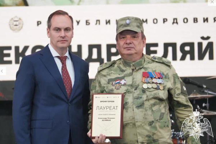 Ветеранов Росгвардии наградили в рамках фестиваля «Время героев» 