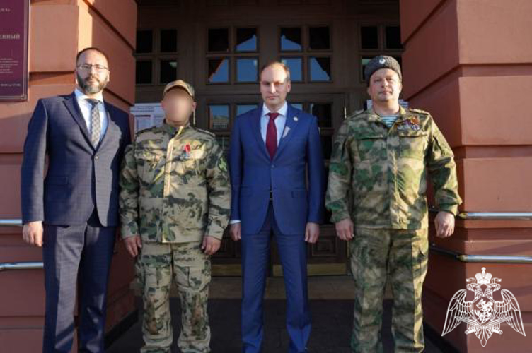 В Мордовии росгвардеец принял участие в мероприятии, посвященном Дню солидарности в борьбе с терроризмом