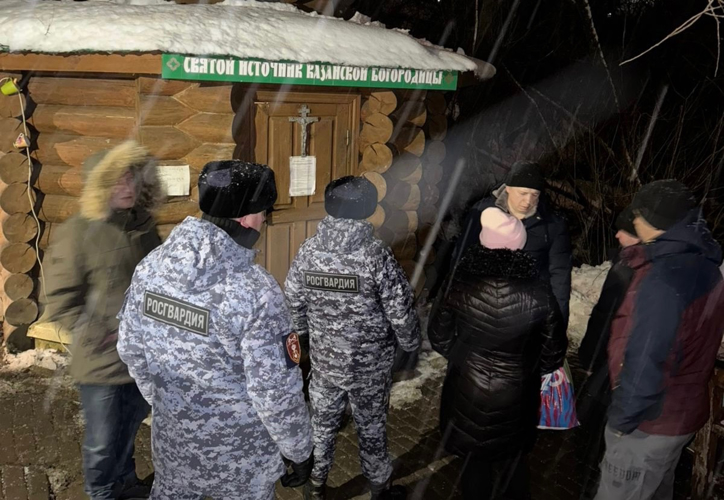 В Мордовии при участии Росгвардии обеспечена безопасность крещенских купаний