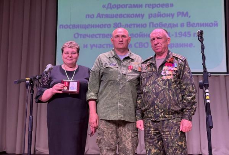 В Мордовии ветераны Росгвардии приняли участие в республиканском марше памяти «Дорогами Героев» 