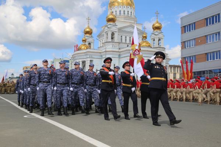 В Саранске личный состав Росгвардии принял участие в торжественном Параде в честь 80 – летия Великой Победы