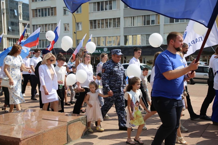 В Мордовии росгвардейцы приняли участие в параде семей