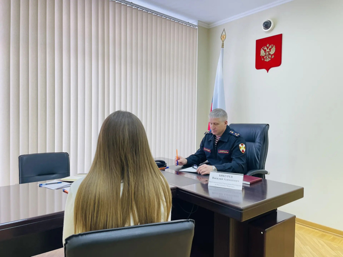 В Мордовии врио начальника регионального управления Росгвардии ответил на вопросы граждан в Приемной Президента Российской Федерации 