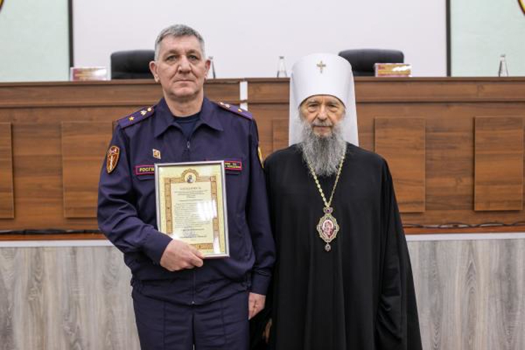В Мордовии прошла встреча личного состава территориального управления Росгвардии с Главой мордовской митрополии