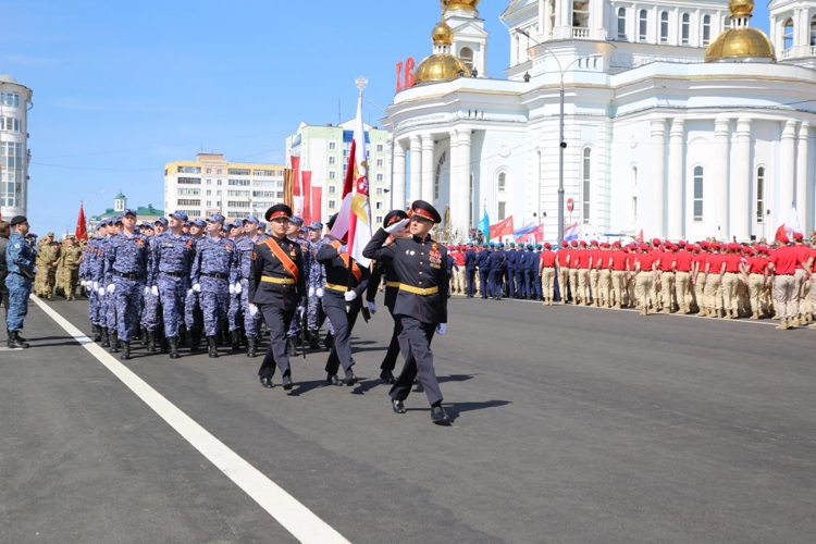 Руководство и личный состав Управления Росгвардии по Республике Мордовия приняли участие в торжественных мероприятиях 9 Мая