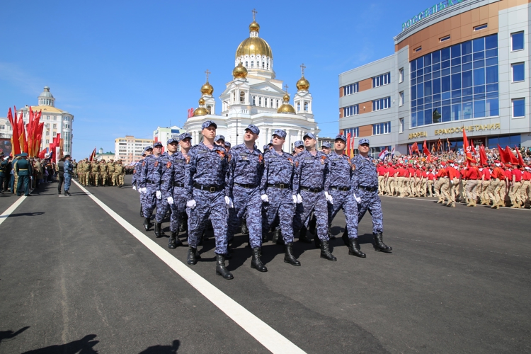 Руководство и личный состав Управления Росгвардии по Республике Мордовия приняли участие в торжественных мероприятиях 9 Мая