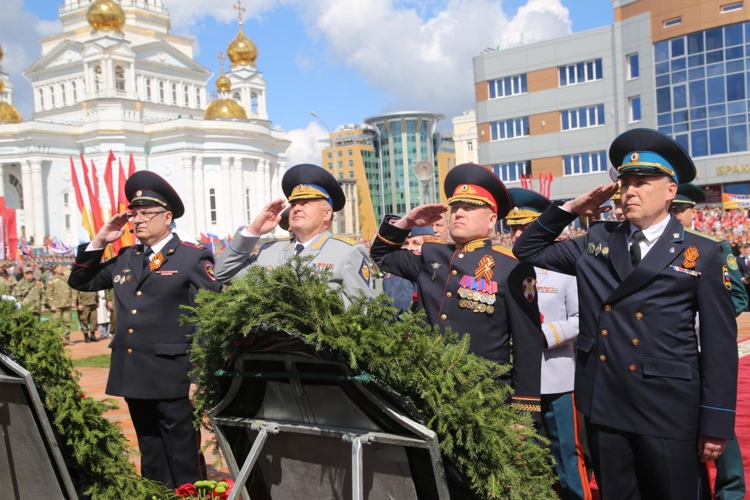 Руководство и личный состав Управления Росгвардии по Республике Мордовия приняли участие в торжественных мероприятиях 9 Мая
