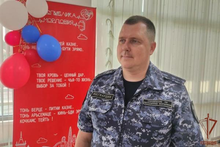 Сила в единстве: в Мордовии росгвардейцы сдают кровь!