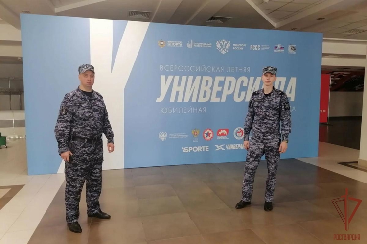 В Саранске сотрудники Росгвардии обеспечивают безопасное проведение соревнований Всероссийской летней Универсиады