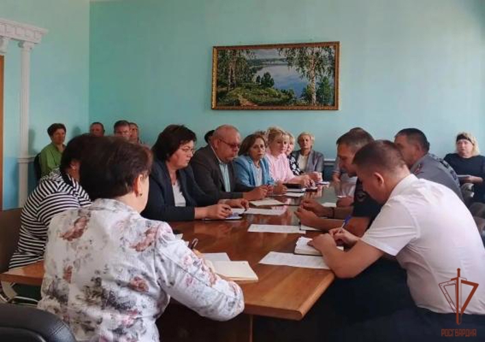 В Теньгушевском районе представитель Росгвардии приня участие в заседании антитеррористической комиссии
