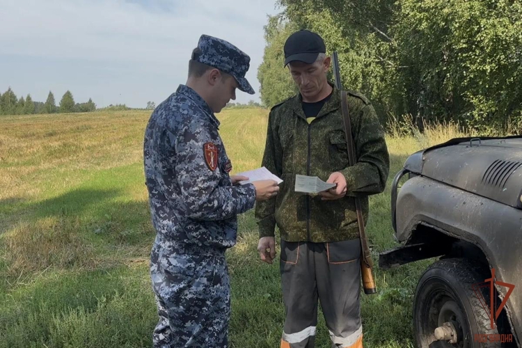 В Мордовии сотрудники Росгвардии подвели итоги профилактического мероприятия в период открытия охотничьего сезона