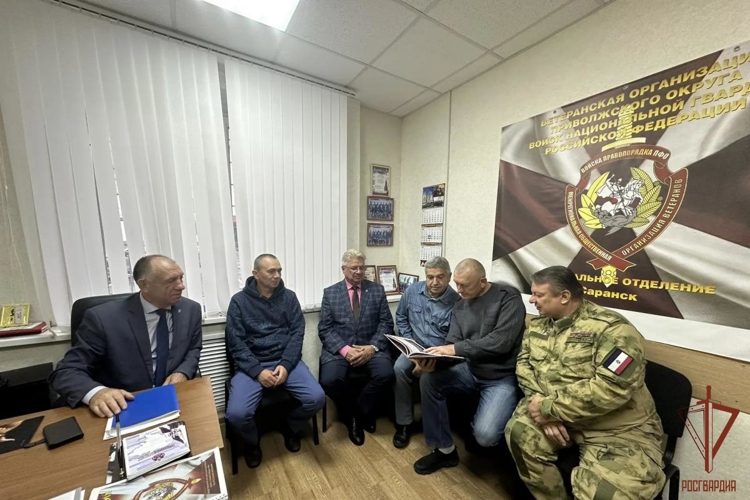 В Управлении Росгвардии по Республике Мордовия состоялась встреча ветеранского актива